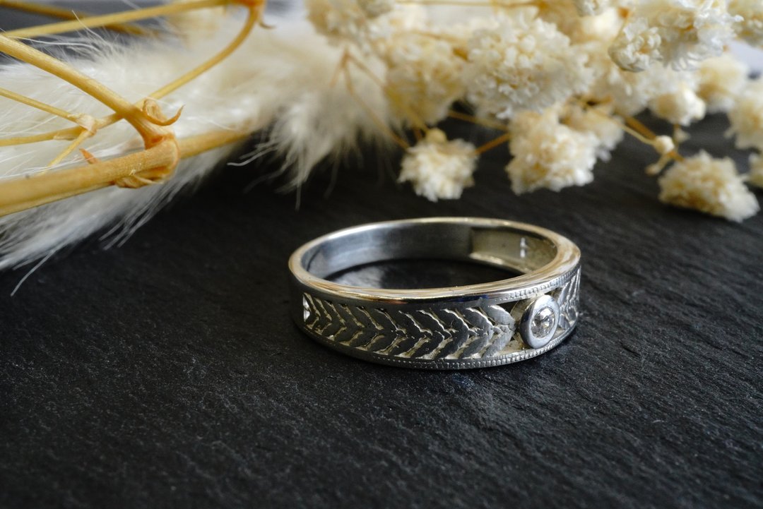 design ring 175 - 戒指 - 其他金属 银色