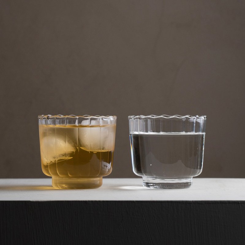 【生日礼物】18星芒/ 明月小茶对杯 清酒咖啡玻璃杯 - 茶具/茶杯 - 玻璃 透明