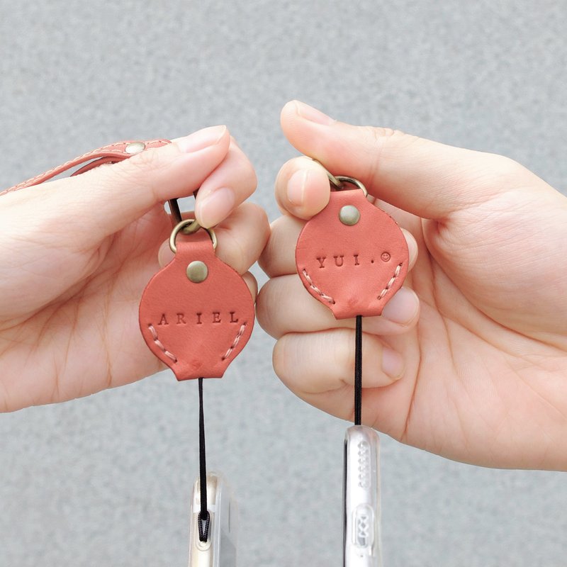 【情人礼物】手工皮革减压手机挂绳-颈绳款 - 手机配件 - 真皮 多色