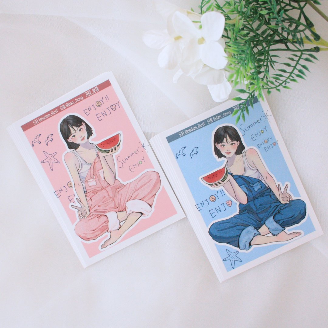dodam_敏感女孩贴纸_garam - 贴纸 - 纸 粉红色