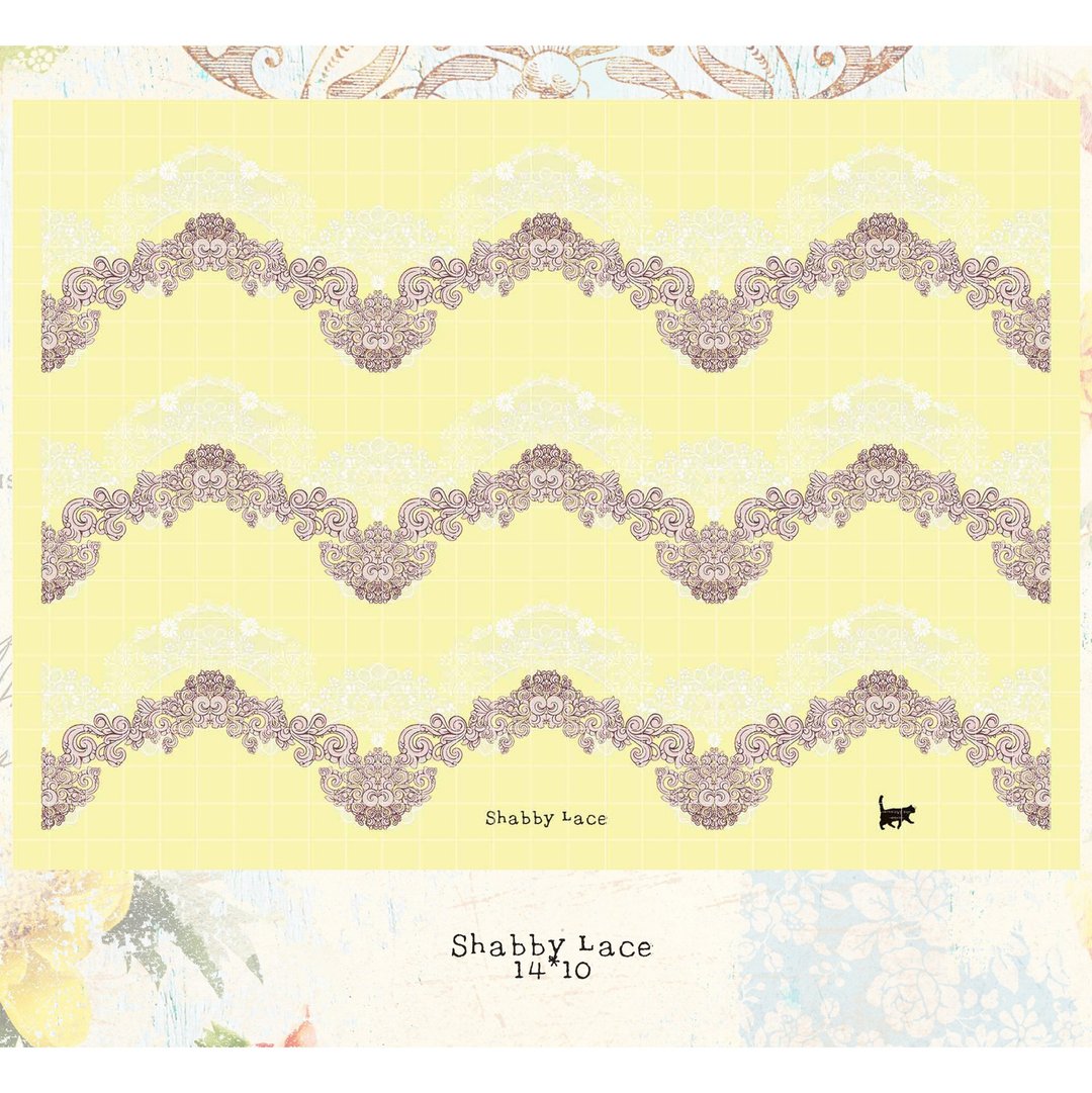 Chevy Lace - 雾面白墨印刷PET (蓝狮子) (suyeon) - 贴纸 - 纸 多色