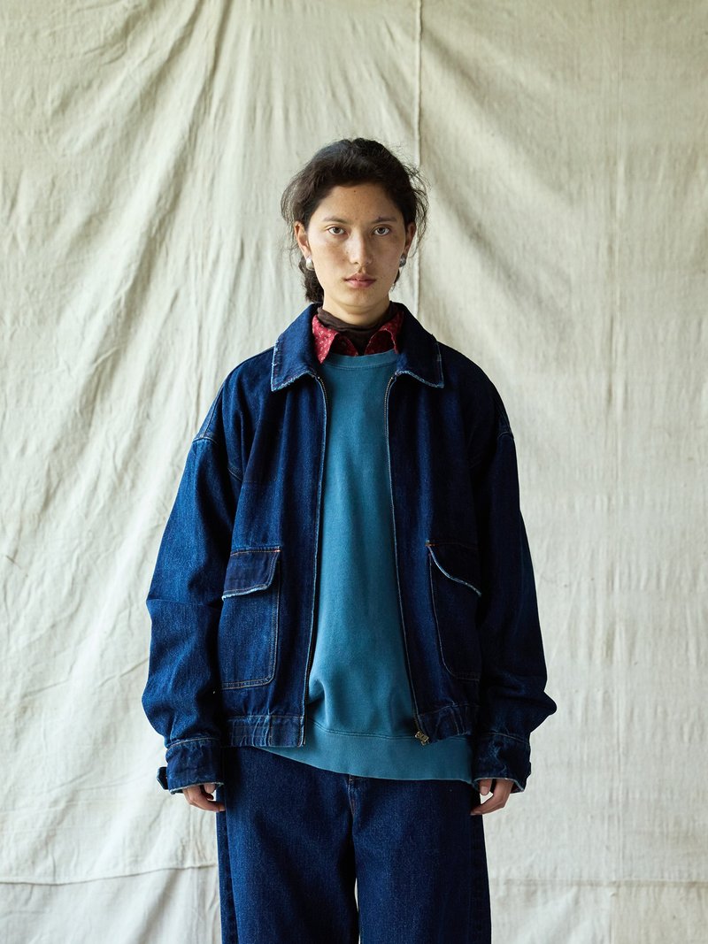 日系复古 纯棉牛仔外套 休闲上衣 - 女装休闲/机能外套 - 其他材质 蓝色
