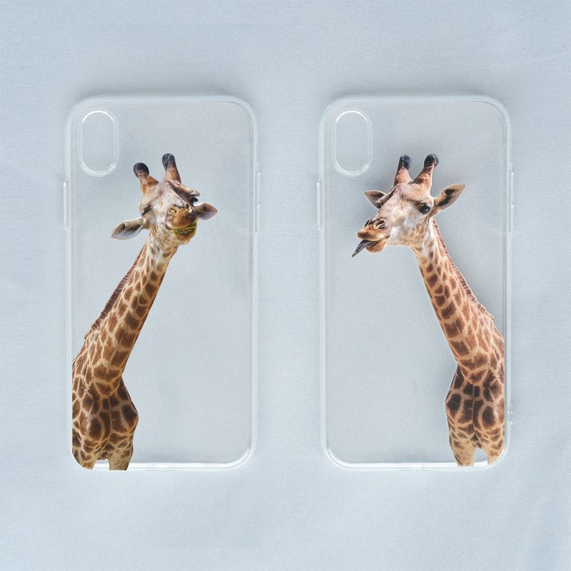 可定制 长颈鹿 情侣/好友/亲子 iPhone手机壳 - 手机壳/手机套 - 其他材质 橘色