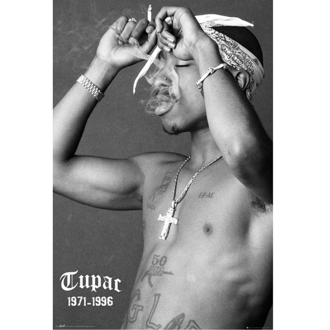 2PAC - Smoke 英国进口海报 / TUPAC - 海报/装饰画/版画 - 其他材质 灰色