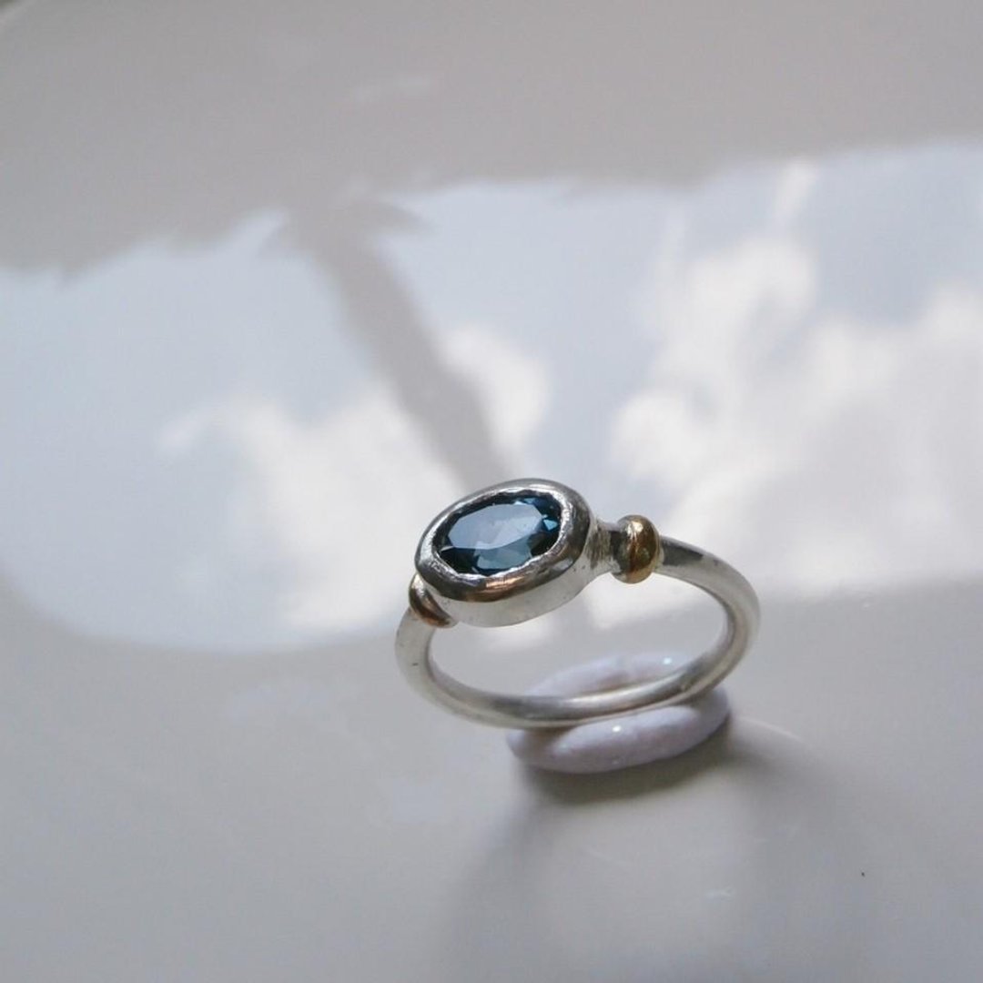 London blue topaz ring - 戒指 - 宝石 