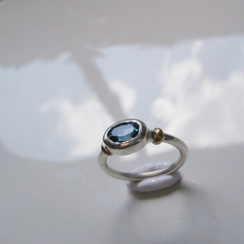 London blue topaz ring - 戒指 - 宝石 