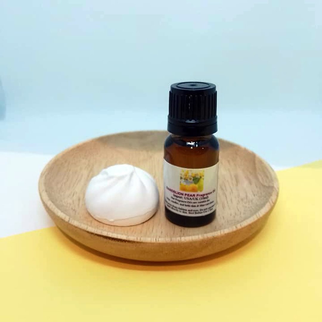 造型扩香石配香薰油(蒲公英香梨) - 香薰/精油/线香 - 其他材质 黄色