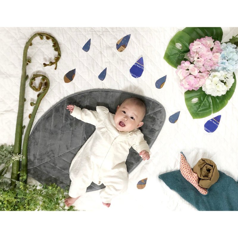 【SPICE】日本进口 树叶脚踏垫(80*50cm)月桂叶-灰色 - 儿童家具 - 其他材质 灰色