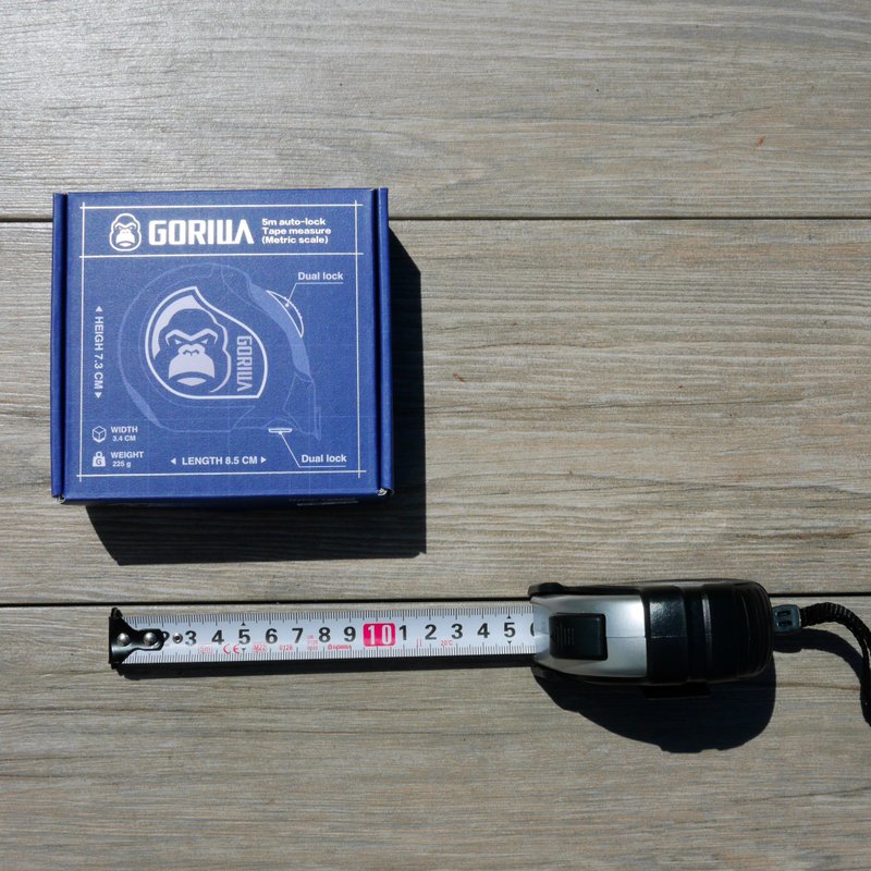 【Gorilla】双面自动煞车5M全厘米卷尺 - 零件/散装材料/工具 - 其他金属 灰色