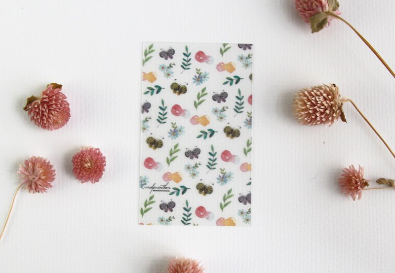 舞蝶/纸胶带 分装片3入 - 纸胶带 - 塑料 