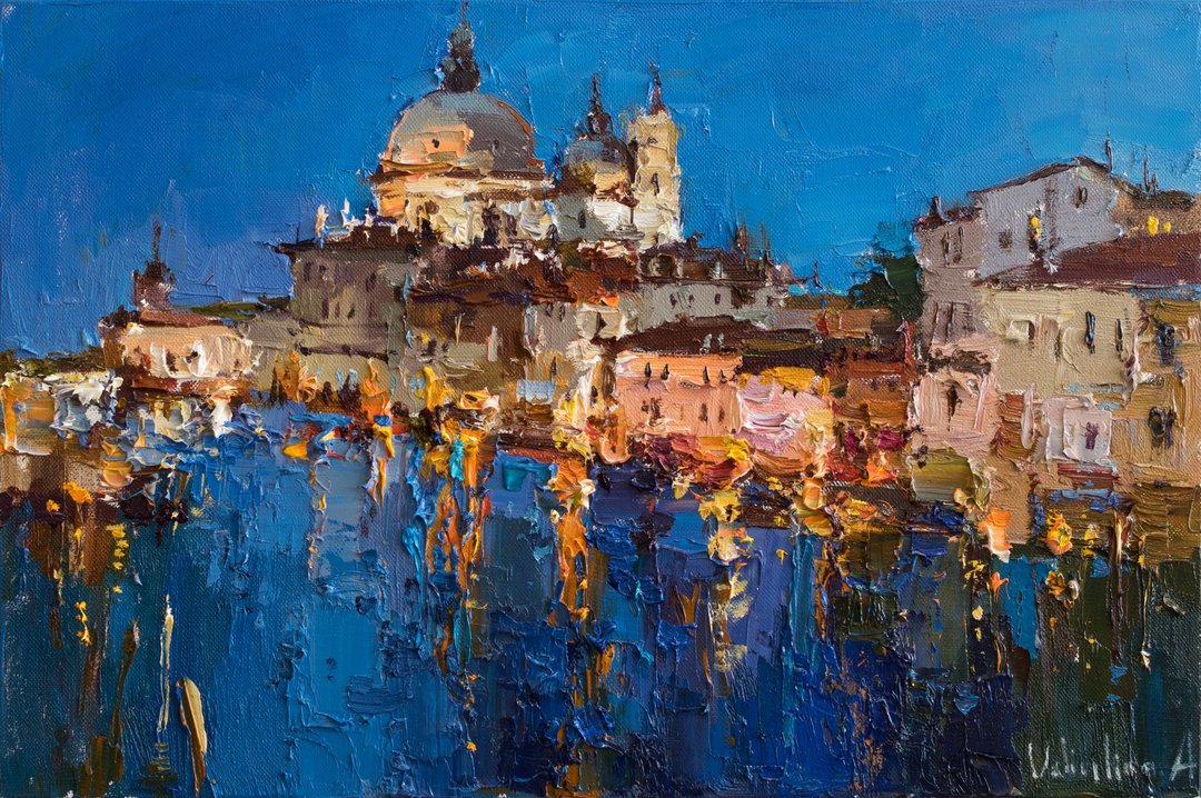Evening Venice Italy - 墙贴/壁贴 - 其他材质 蓝色
