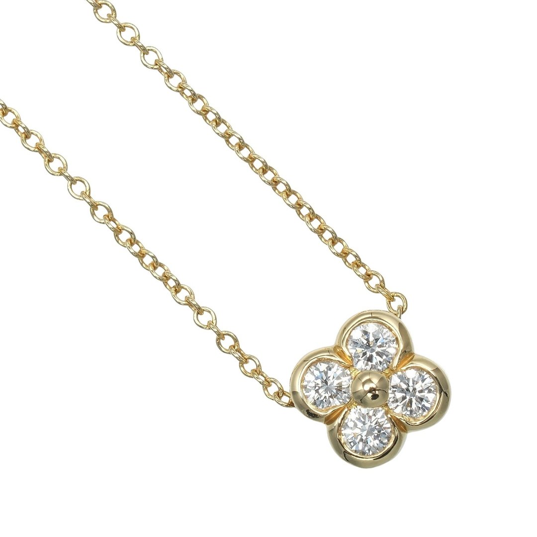 【日本直送】蒂芙尼 TIFFANY&Co. 镶嵌式项链 K18YG 黄金 钻石 约2.38g【二手】A级 - 项链 - 贵金属 金色