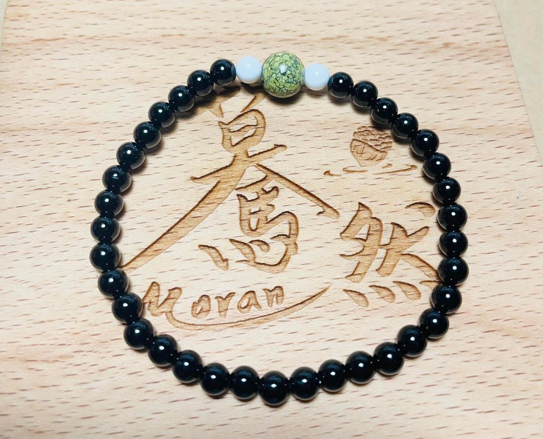 蓦然(手环系列)黑碧玺--避邪平安 - 手链/手环 - 水晶 黑色