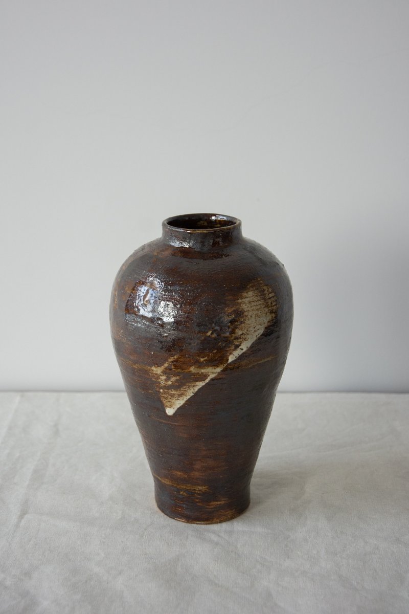 黑化妆花器 - 花瓶/陶器 - 陶 