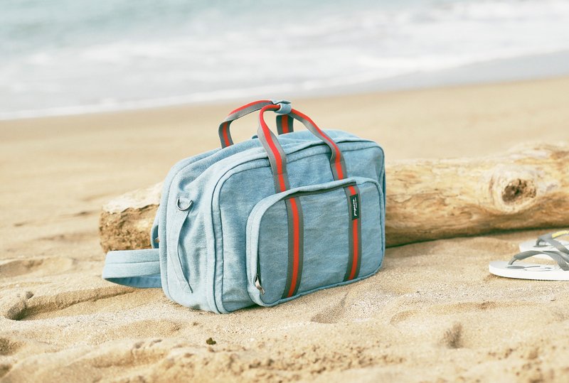 TRAVO 1.5 旗舰款电脑旅行后背包 - 丹宁蓝 - 后背包/双肩包 - 其他材质 蓝色