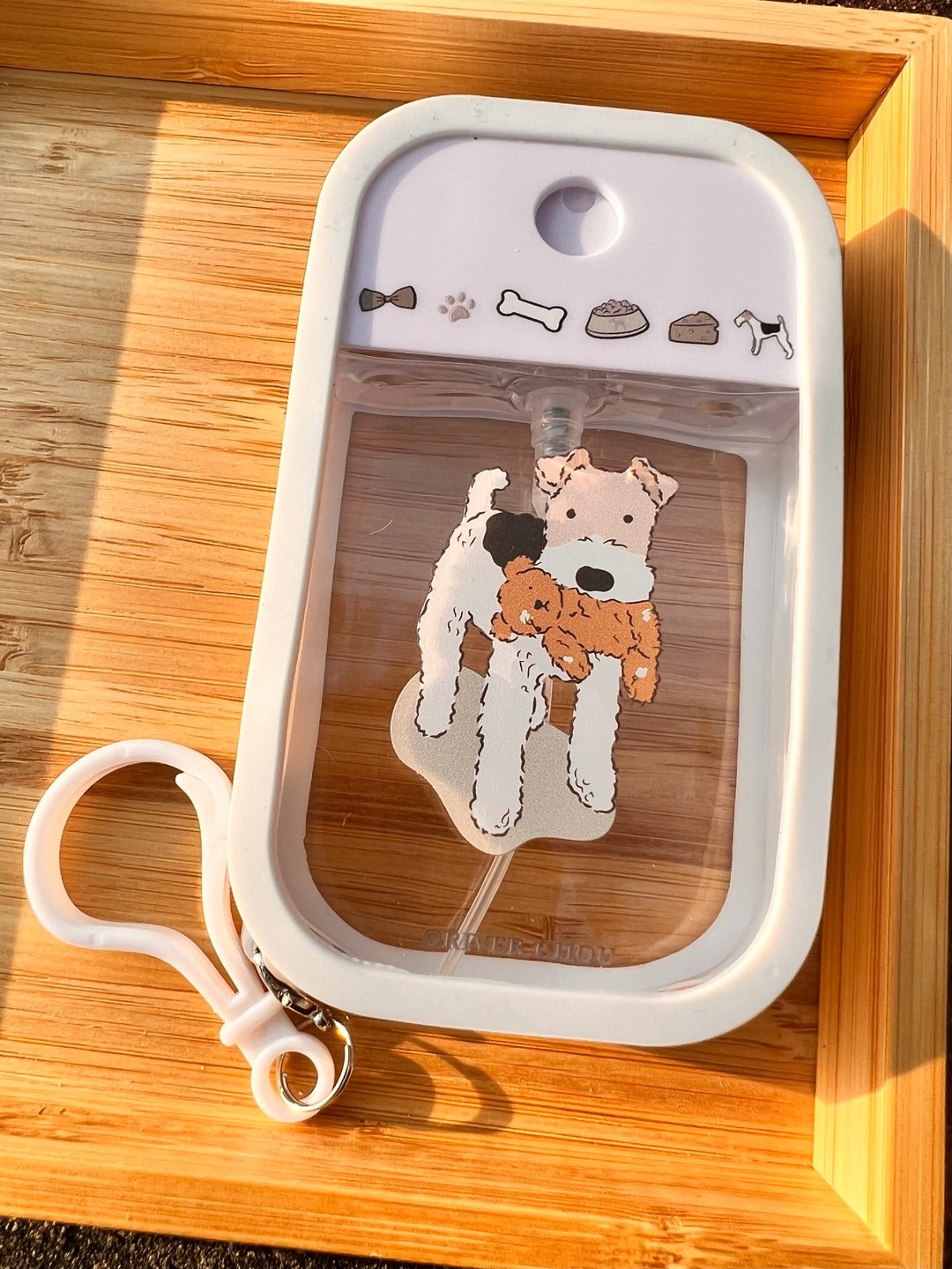 Wirefoxterrier 刚毛猎狐梗 酒精喷雾罐 陪我玩 白 - 其他 - 塑料 白色