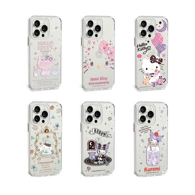 三丽鸥 iPhone15/14系列 轻薄军规防摔水晶彩钻手机壳-6图可选 - 手机壳/手机套 - 其他材质 多色