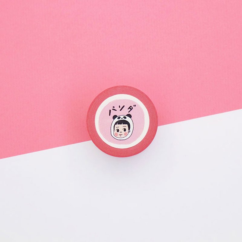 パンダ熊猫 / 25mm纸胶带 - 纸胶带 - 纸 多色