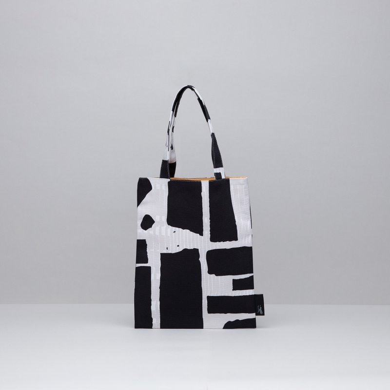 书袋 / 三重 - 手提包/手提袋 - 棉．麻 蓝色