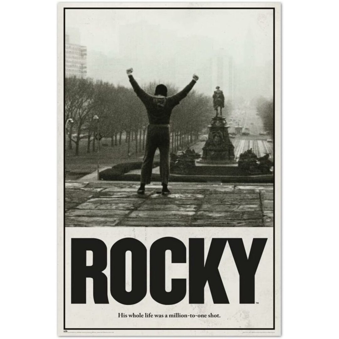 【洛基】经典电影海报/Rocky - 海报/装饰画/版画 - 纸 灰色