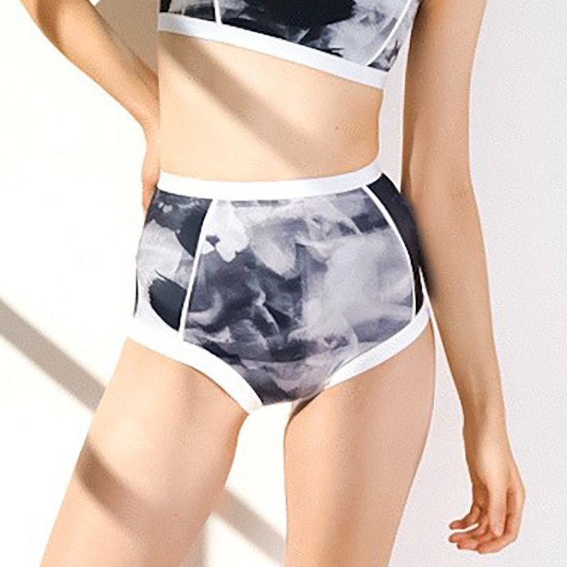 Primary highwaist bottom–黑色墨水印花/泳衣(分开售卖)035CINK - 女装泳衣/比基尼 - 聚酯纤维 多色
