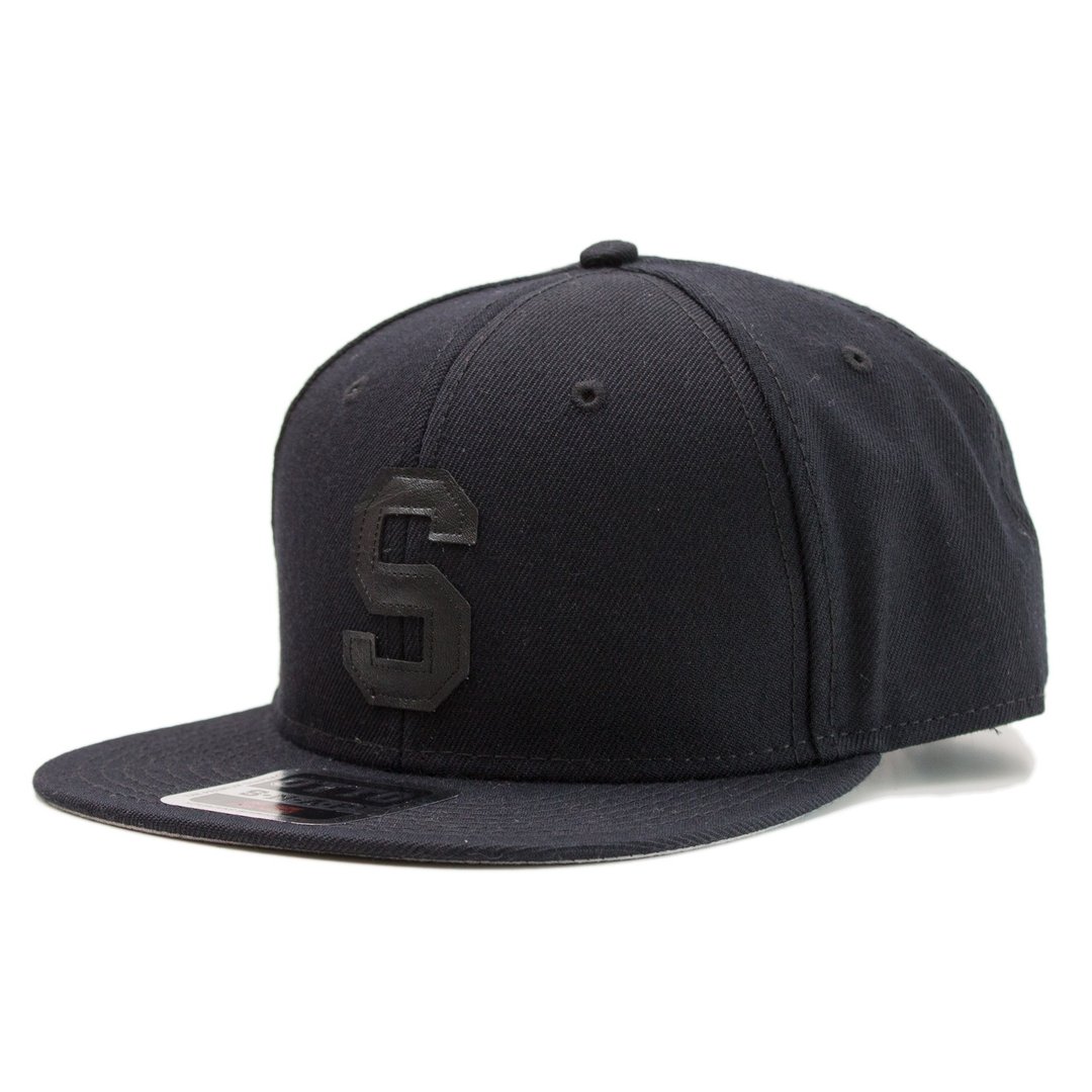 FL LETTER CAP #BLACK - 帽子 - 羊毛 黑色