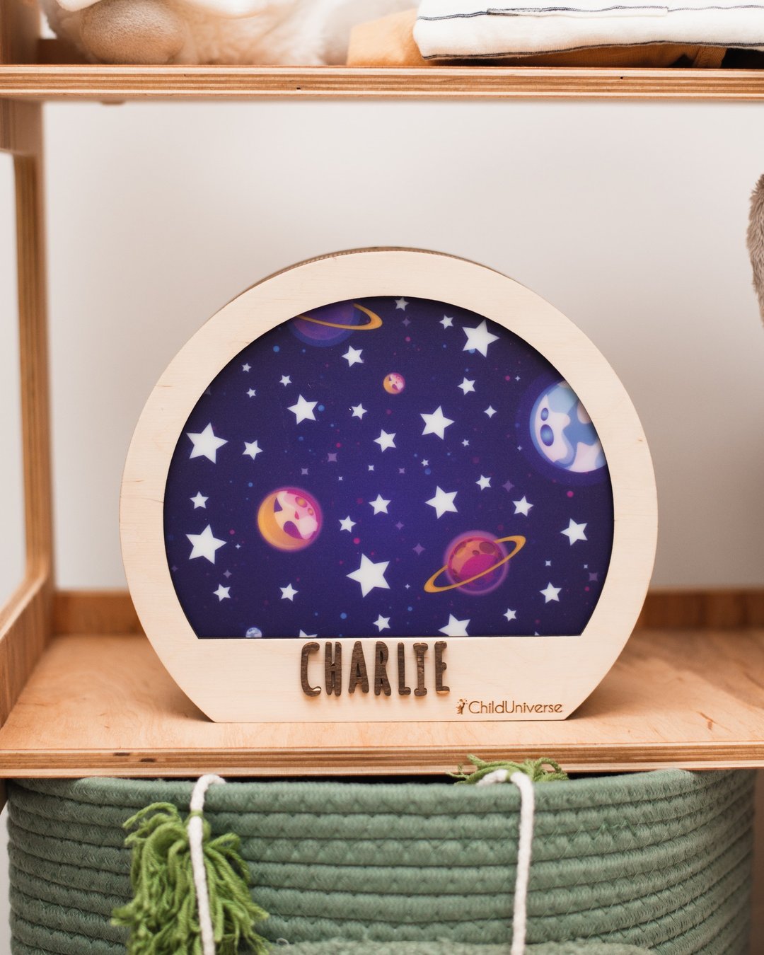 Space Nursery Decor, Boy Night Light, First Baby Gift, Galaxy Nursery, Baby Gift - 儿童家具 - 木头 多色