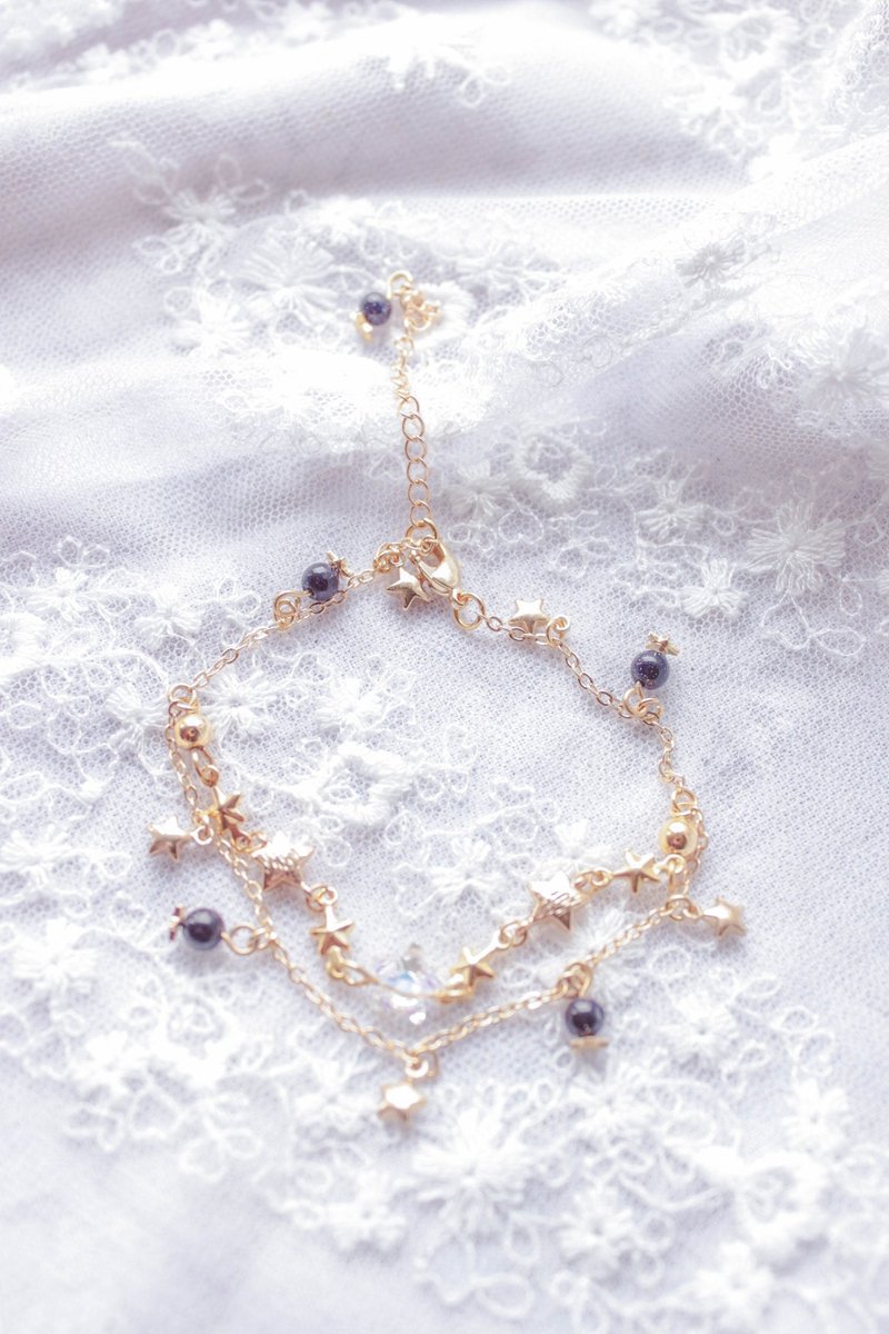 *弥露娜物语* 繁星陨落 手链 - 手链/手环 - 其他金属 蓝色