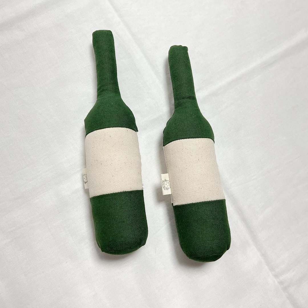【定制化礼物】酒瓶玩具 啤酒玩具 猫草包 狗狗玩具 猫咪玩具 - 玩具 - 棉 