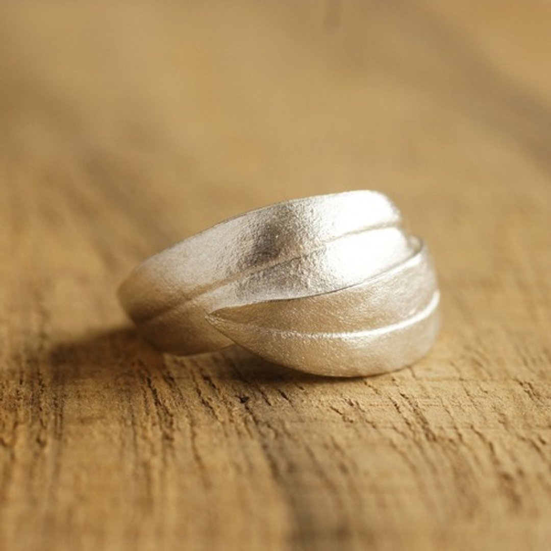 Olive ring {R073SV} - 戒指 - 其他金属 