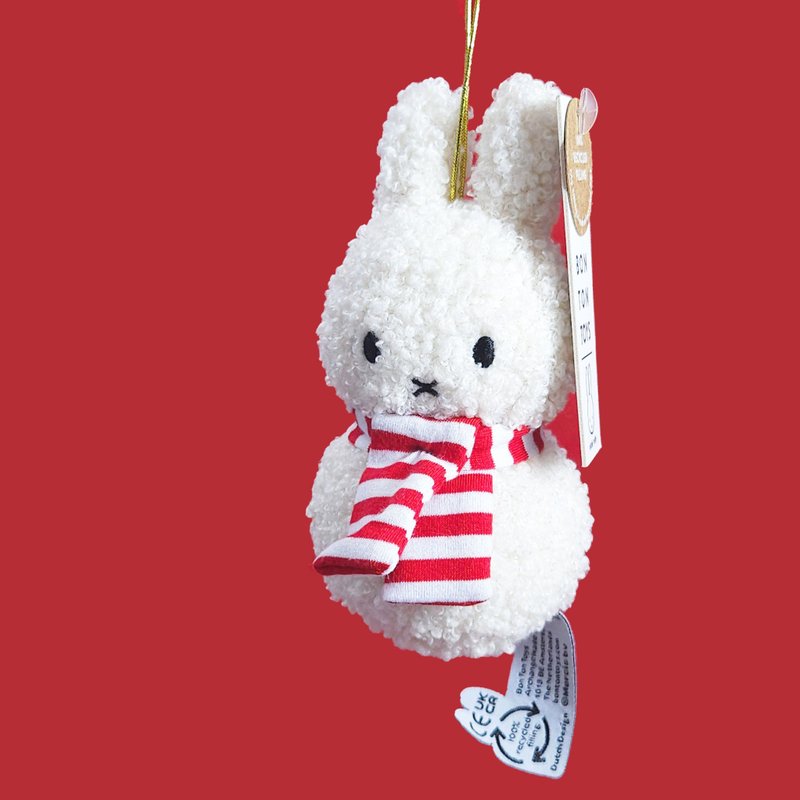 BON TON TOYS Miffy米菲兔ECO雪球吊饰-奶油 13cm - 吊饰 - 聚酯纤维 多色