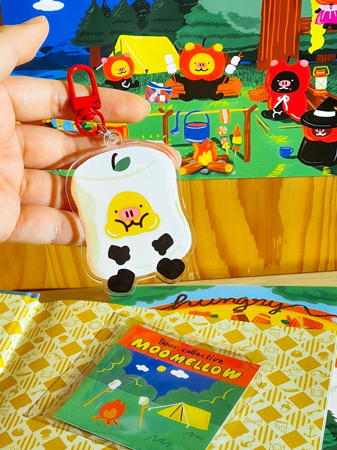 Moomellow Keychain - 钥匙链/钥匙包 - 压克力 白色