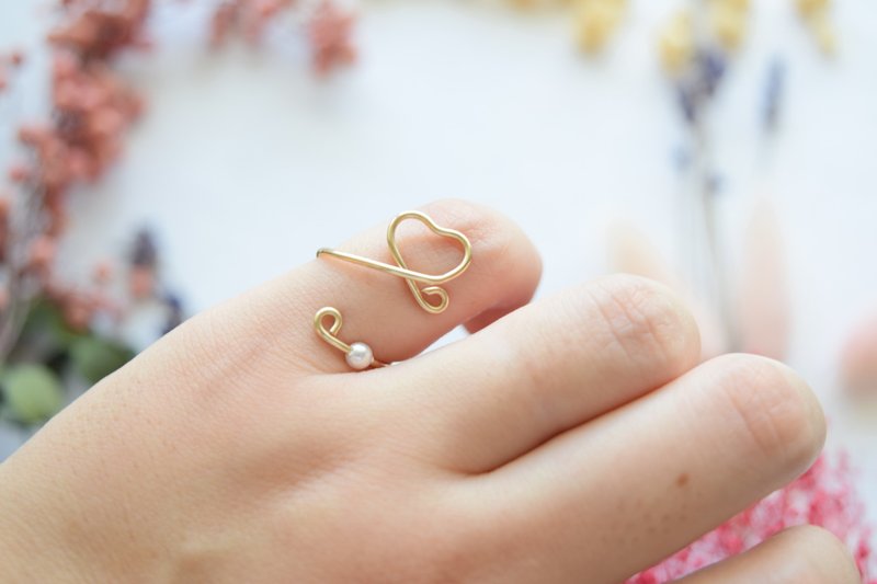 14kt gold filled Ring(Free size) - 戒指 - 其他金属 金色
