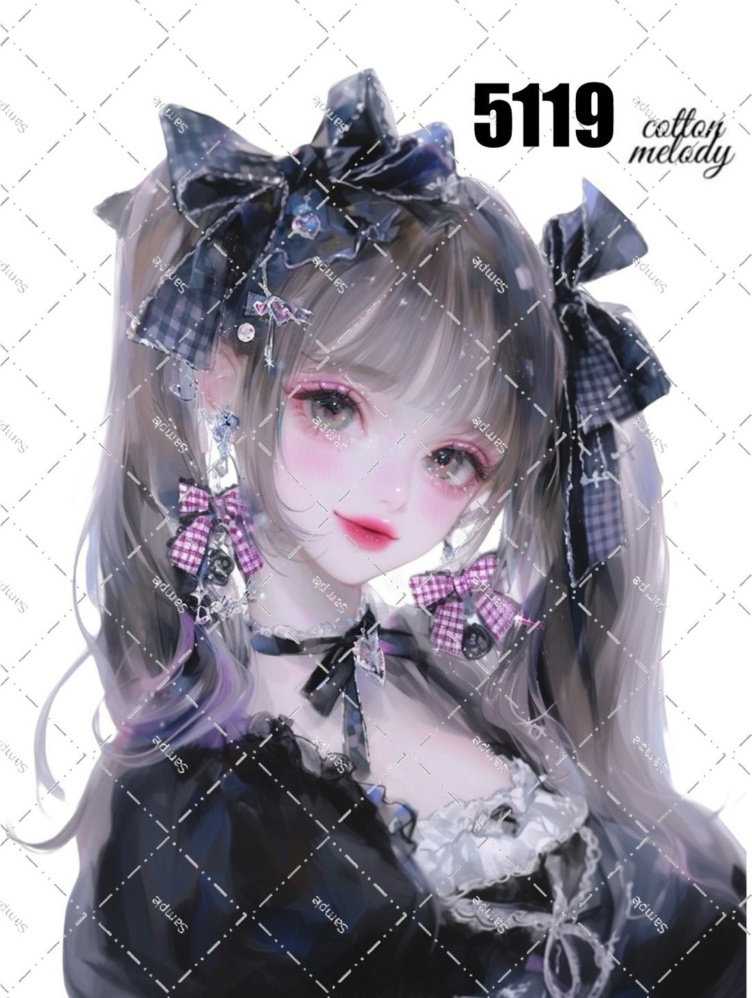 original sticker no.5119 人物贴纸 原创贴纸 原创人物贴纸 装饰贴纸 cotton melody - 贴纸 - 纸 