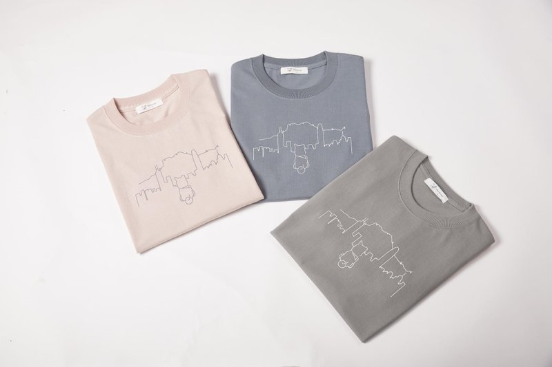 香港设计 Home Kong Tee 柴犬 T恤 Unisex - 女装 T 恤 - 棉．麻 