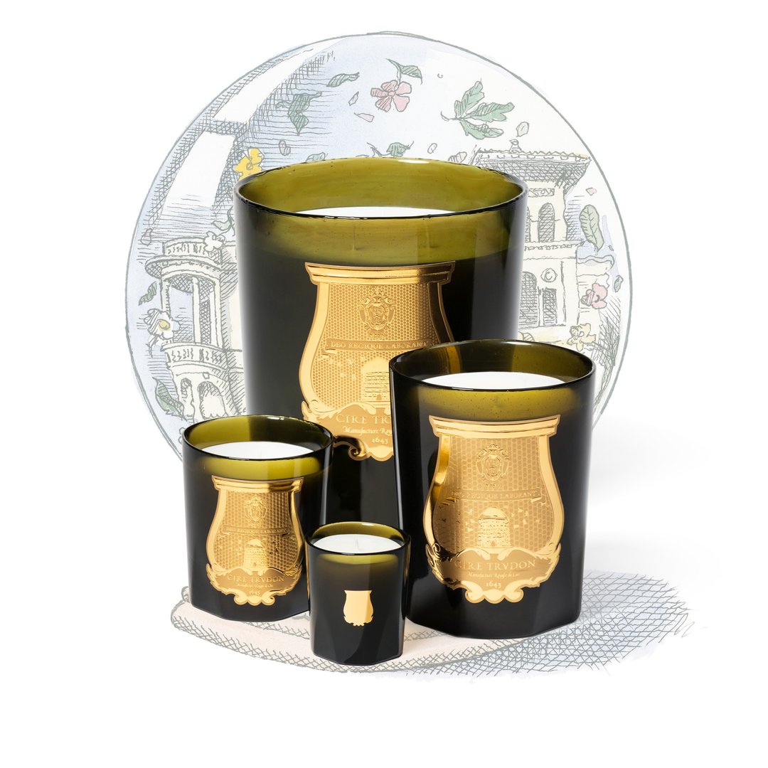 Cire Trudon 地中海香氛蜡烛 - 蜡烛/烛台 - 玻璃 卡其色