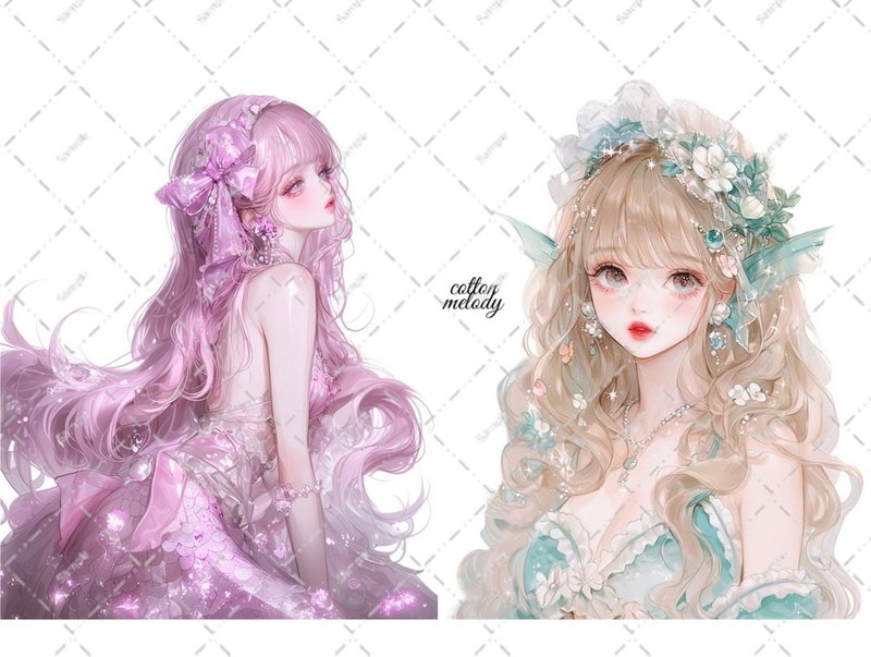 原创贴纸 no.6574 人物贴纸 原创贴纸 人物贴纸 女孩贴纸 原创人物贴纸 - 贴纸 - 纸 