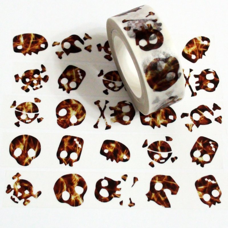 纸胶带 火骷髅 - 纸胶带 - 纸 