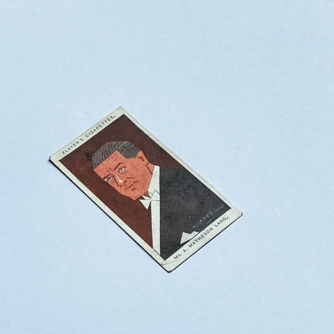 MR.A.MATHESON LANG_英国John Player & Sons 香菸卡 - 卡片/明信片 - 纸 
