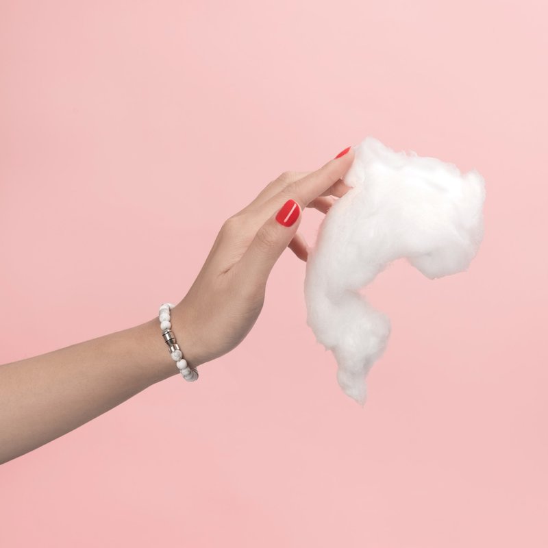 Floating Cloud漂浮云朵手环 - 白松、925纯银 - 手链/手环 - 其他材质 多色