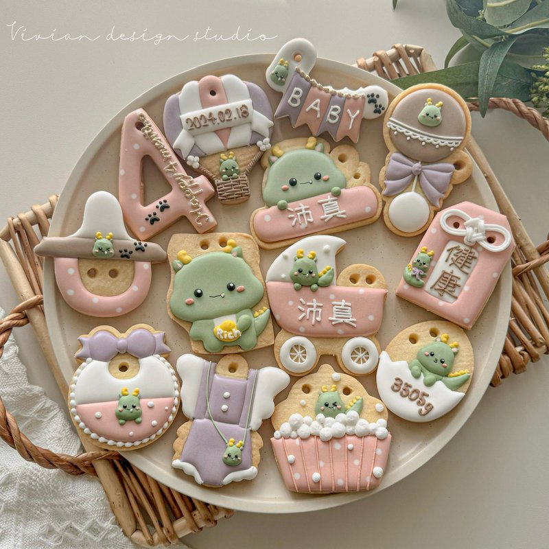 龙宝 糖霜饼干 收涎饼干 - 手工饼干 - 新鲜食材 多色