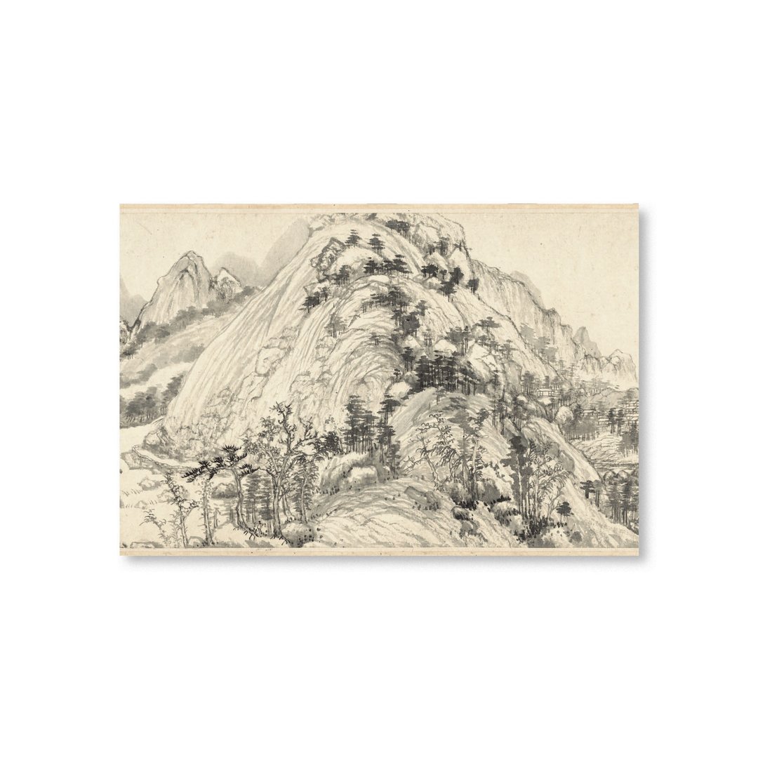 【明信片・Postcard】黄公望・富春山居图 层峦叠嶂 - 卡片/明信片 - 纸 灰色