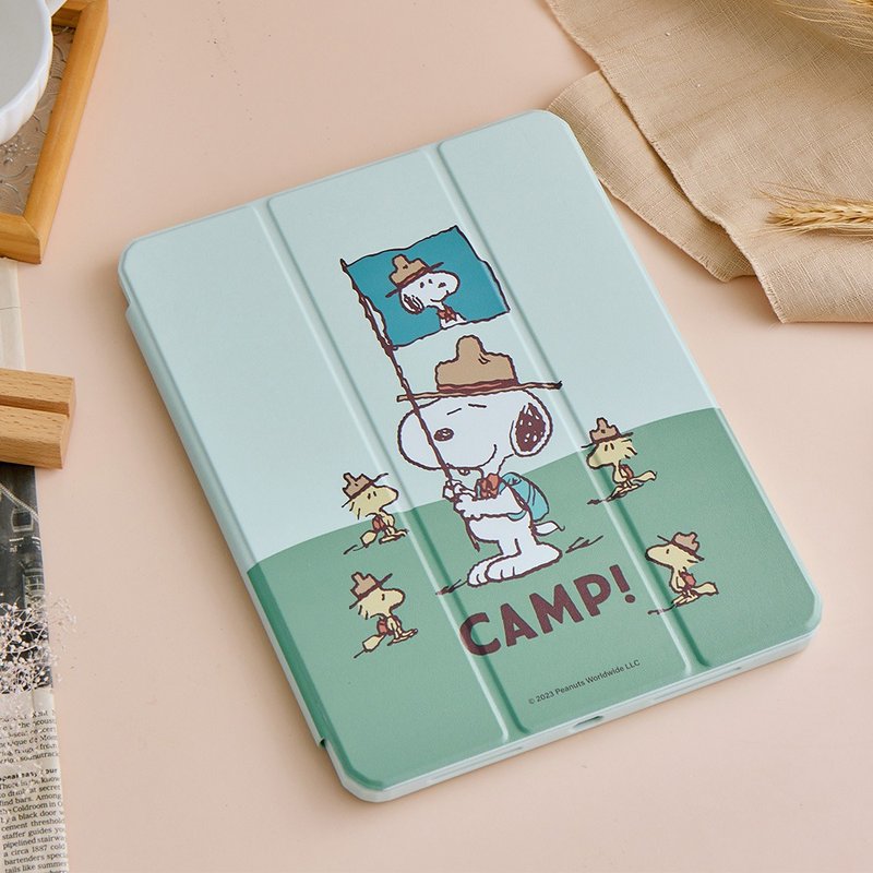 SNOOPY史努比 CAMP 强悍磁吸iPad三折保护壳 - 平板/电脑保护壳 - 塑料 多色