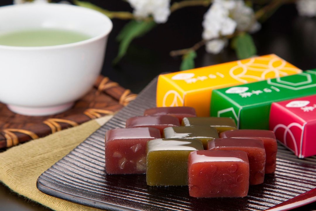 三种口味一口羊羹 6 入 + 宇治煎茶茶包 20 袋 - 蛋糕/甜点 - 新鲜食材 绿色