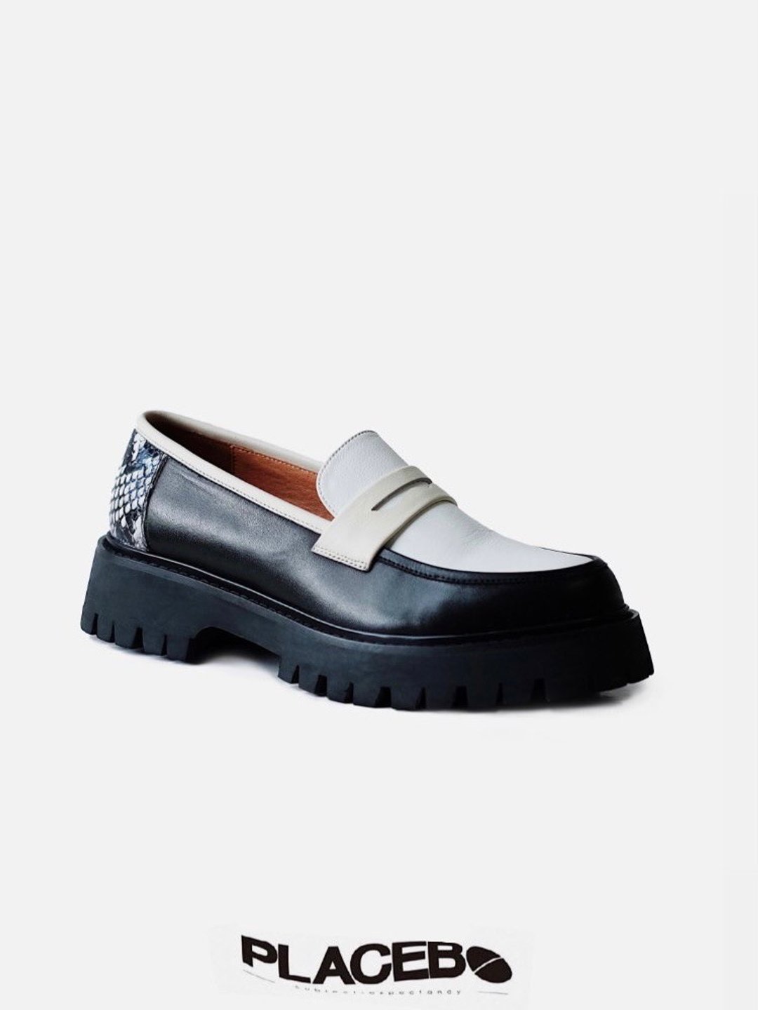 PLACEBO NUDE PENNY LOAFER - 其他女款皮鞋 - 真皮 卡其色