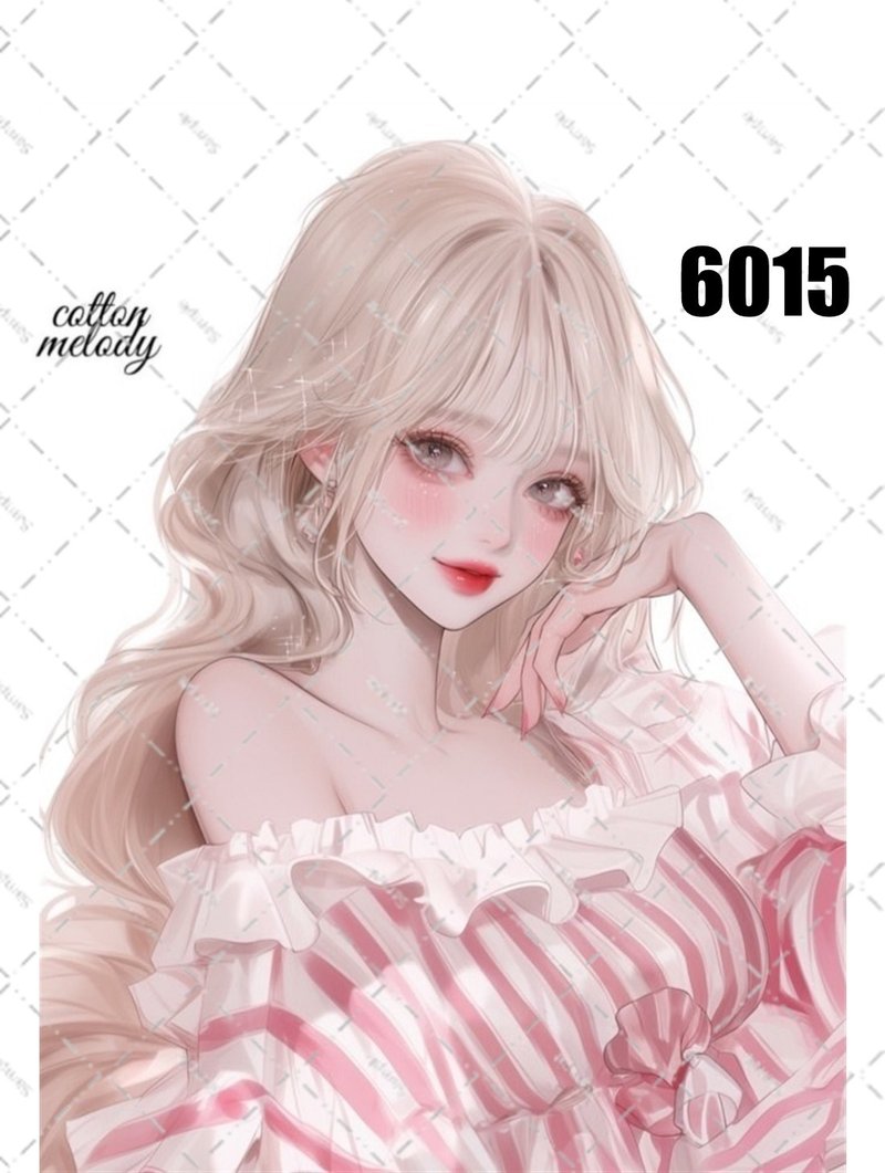 原创贴纸 No.6015 人物贴纸 原创贴纸 人物贴纸 女孩贴纸 原创人物贴纸 - 贴纸 - 纸 