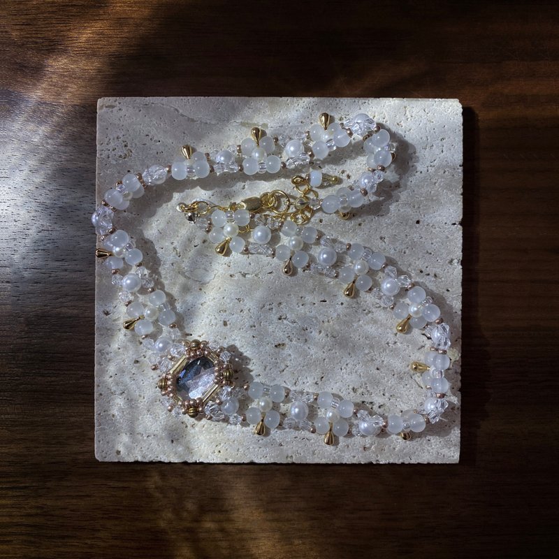 Atelier Pluton实验序号 | PL299 - 项链 - 玻璃 白色