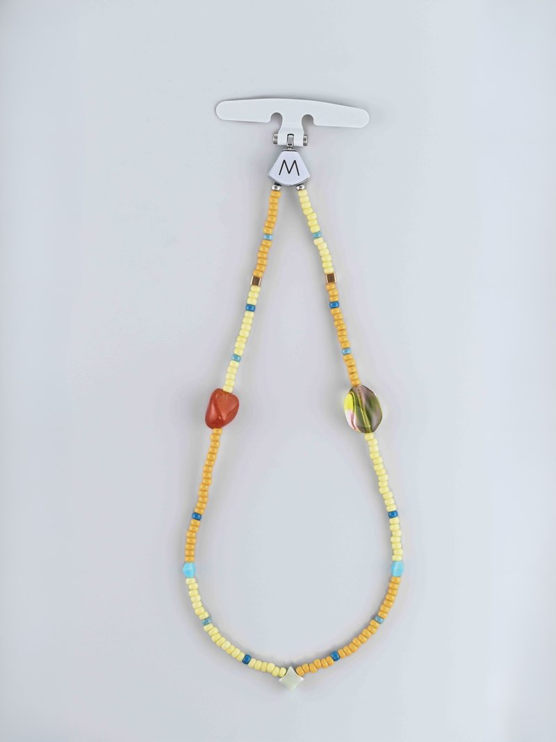 M.Beads 日本串珠 手机绳 /手机链 /手机吊饰 Daisy  手机腕绳 - 挂绳/吊绳 - 其他材质 黄色