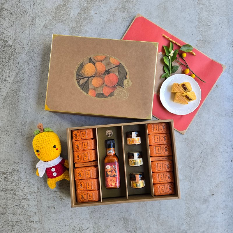 桔锋礼盒LC1(金桔酥*12入+桔辣死神酱+自选搭配)-附提袋 - 蛋糕/甜点 - 新鲜食材 