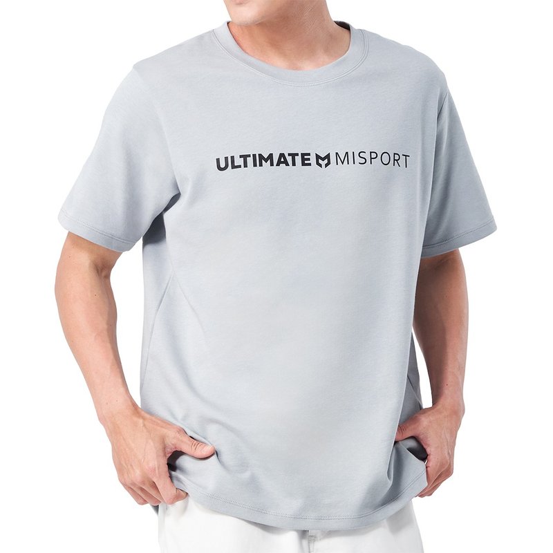 立体机能棉T-ULTIMATEMisport 运动衣 机能服 MIT台湾制 棉T 穿搭 - 男装运动衣 - 聚酯纤维 银色